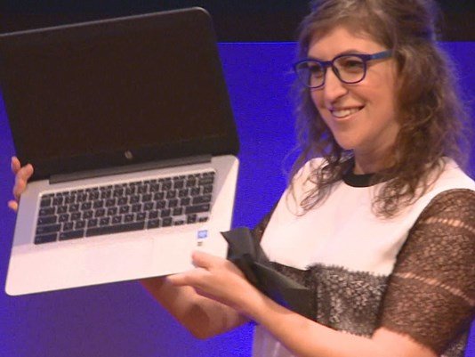 kaylahainer's tweet photo. So cool! @MISSMAYIM of Big Bang Theory joined Capital One's #C1Coders to celebrate students’ new #digitalskills. https://t.co/cP2oBxi9dt https://t.co/tn8QD5LBsi