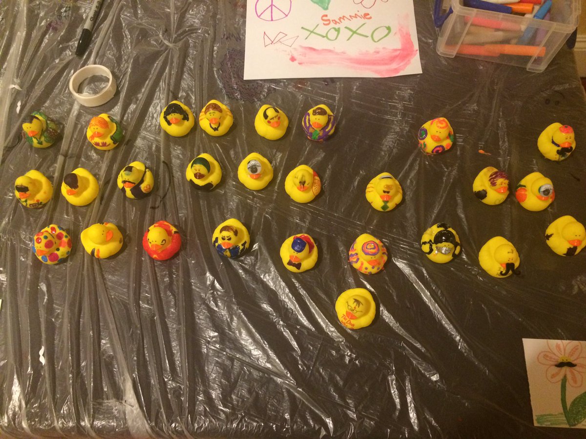 These ducks need a home! Come pick up your creation at the silent auction table #MOLegacy17