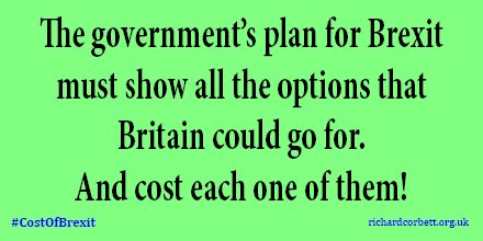 RichardGCorbett's tweet photo. #brexit #brexitshambles  The Article 50 process should not be started without proper costing of all options available https://t.co/QkGh7Kw0tL