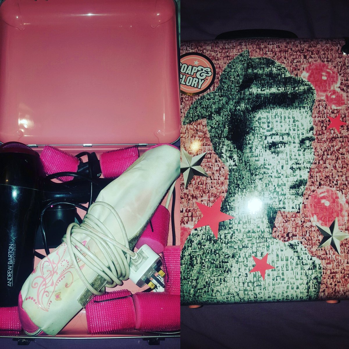 dani86walker's tweet image. Thanks @SoapandGlory reusable travel case for my hair care! Love it! 
#ghd
#sleepinrollers 
#travelcase