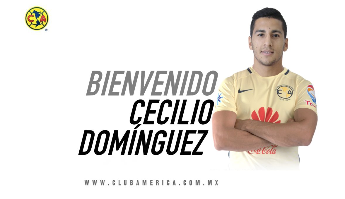 CllubAmerica's tweet photo. El volante paraguayo Cecilio Domínguez es nuestro refuerzo para el Clausura 2017 ¡Bienvenido! ➡️https://t.co/GYZOK8FIkG  

#CecilioEsÁguila🦅 https://t.co/ZCrYyWOWSw