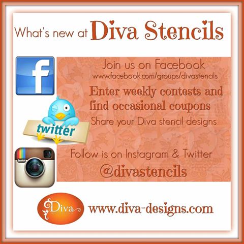 DivaStencils's tweet photo. Diva Stencils is now on Twitter, Instagram and our forum on FB.  Come join the fun and watch for our contest Sunday.
https://t.co/R6HM6ImdfC https://t.co/x408u7CLdN