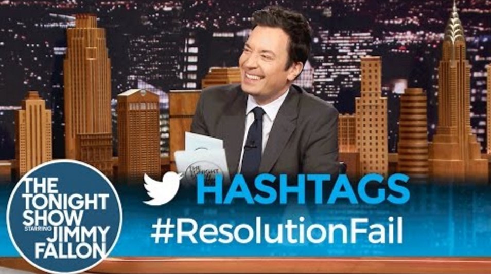 PremiumFunny's tweet image. 'Tonight Show' Hashtags: #ResolutionFail - link: tastefullyoffensive.com/2017/01/tonigh…