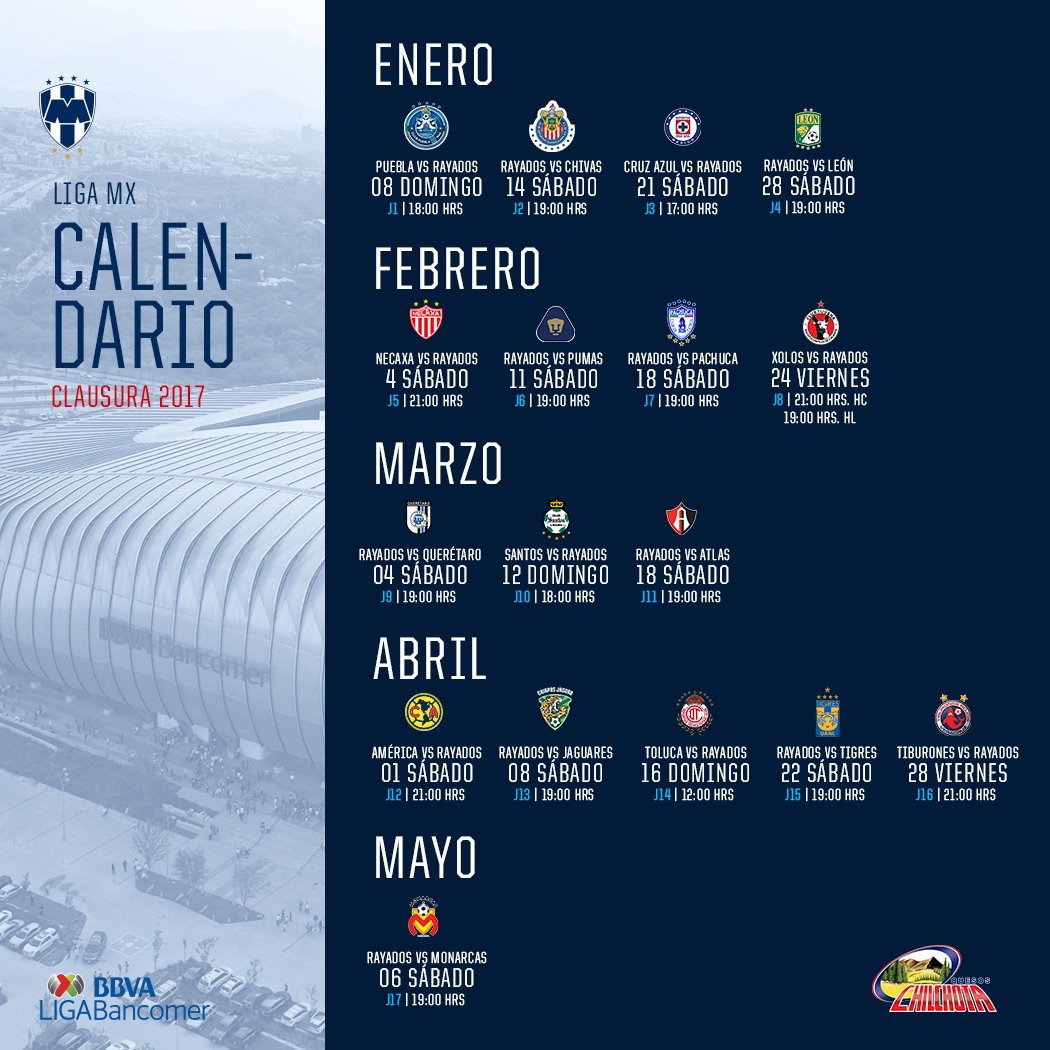 lapandilla10sur's tweet photo. Buenos días Raza! Mañana enfrentamos ya partido por la jornada 2, el primero de local
Aquí dejamos el calendario #SiempreContigoMty🔵⚪🔵 https://t.co/QFNgzZHCCt