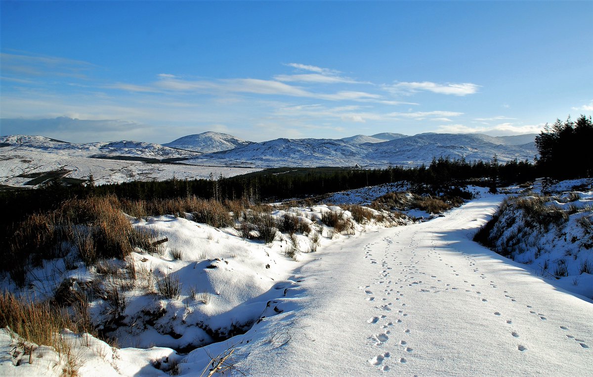 We made the only footprints in the snow today! Lovely #Donegal hills
<a href="/visit_donegal/">Visit Donegal</a> @PictureIreland <a href="/walkingdonegal/">walkingdonegal.net</a> <a href="/donegalpage/">Donegal Page</a>