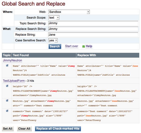 twiki's tweet photo. Need to search &amp; replace across pages? TWiki has a plugin: https://t.co/W920YT5HRt #opensource #enterprise #wiki https://t.co/9v7DZBr1FE