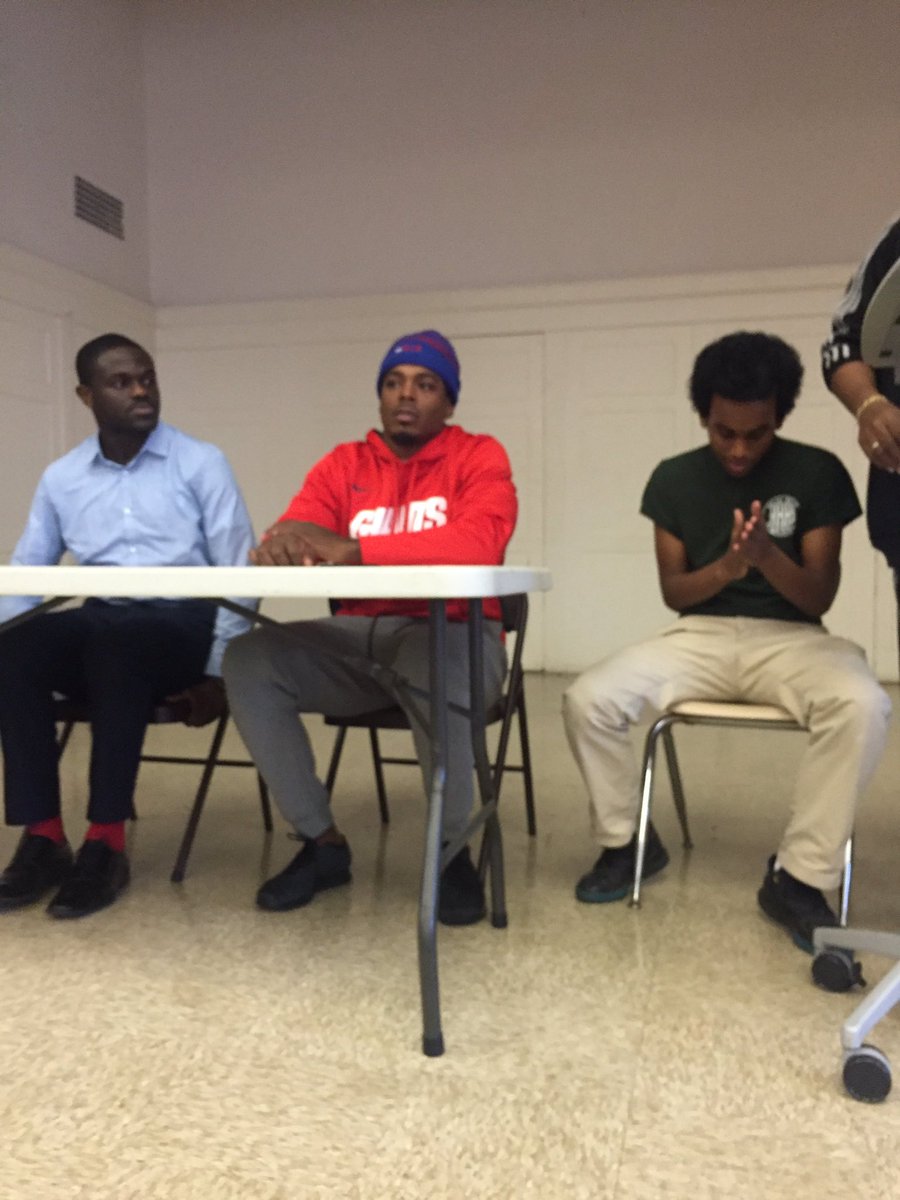 <a href="/TheRealJT3/">J.T. Thomas III</a> speaking with members of the Youth Community reaching out promote healthy masculinity. #Youth4GenderEquality #MenTalks