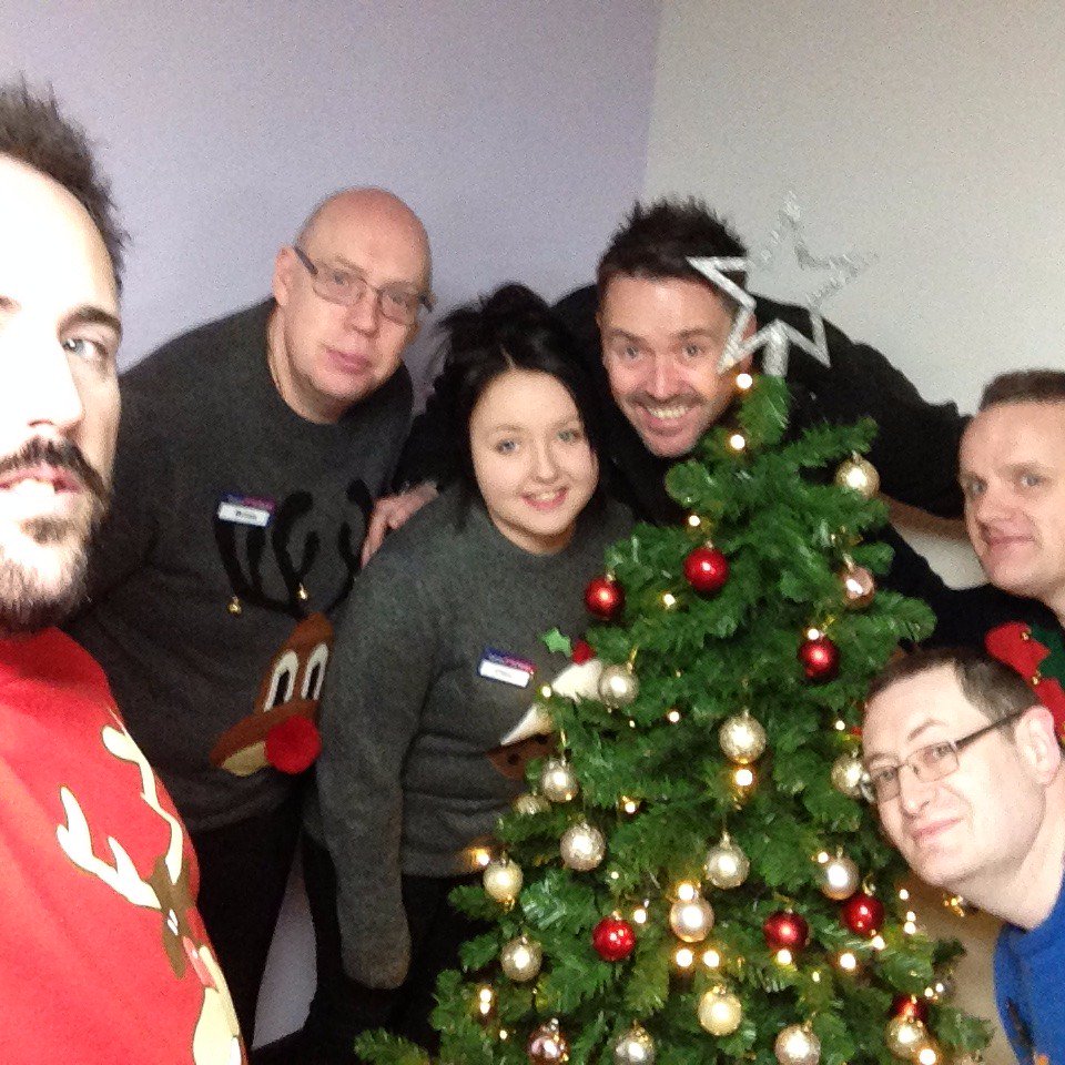 DC_ClubGold's tweet photo. Selfie Set 259: Scott from Hull with Callum Scott, his RM, a golden product, and Christmas themed #clubgold https://t.co/WQgvfFCUYV