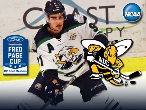 BCHockeyLeague's tweet photo. Congrats to @SurreyEagles F Darius Davidson on committing to @AIC_Hockey 
https://t.co/DE8pREeKAw https://t.co/ONm34ltzFH