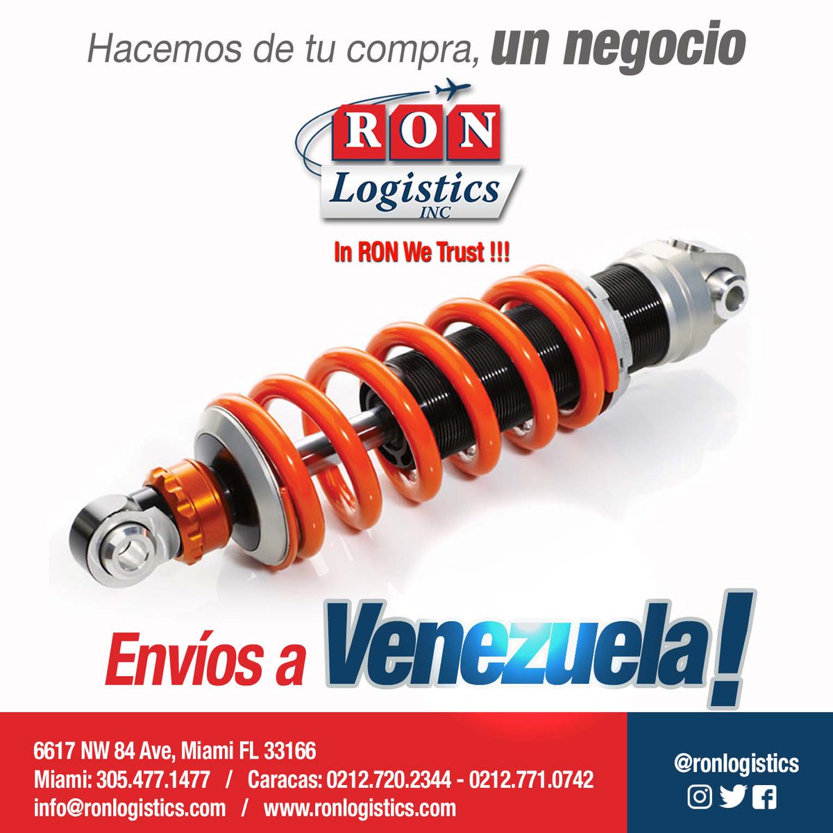 ronlogistics's tweet photo. Sabemos muy bien lo importante que es tu inversión, por eso en #Ronlogistics hacemos de tu compra, un negocio! #Envios #Venezuela https://t.co/03NtDHlGYN