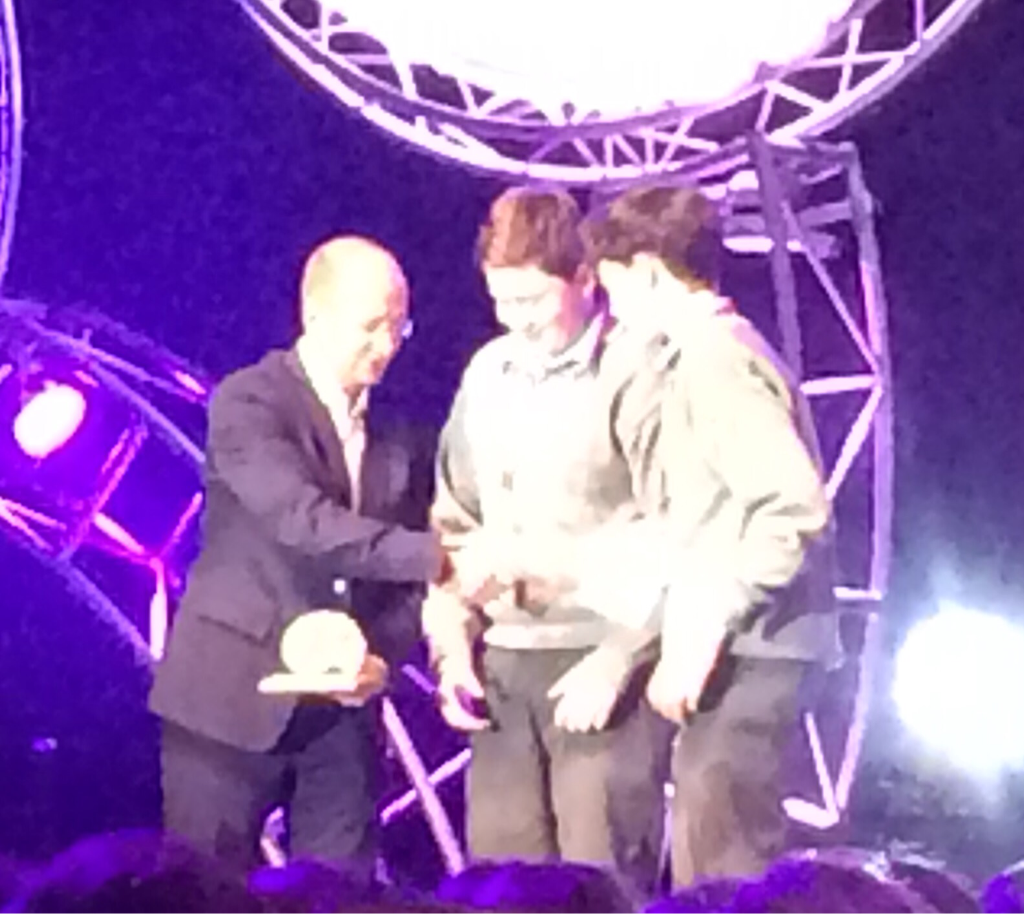 GeolSurvIE's tweet photo. CONGRATS to Mark & Matthew from #Sligo on their estuary project!! Well done lads! #UndergroundWonder #dreamitdoit @BTYSTE https://t.co/a1UJnlHvoA