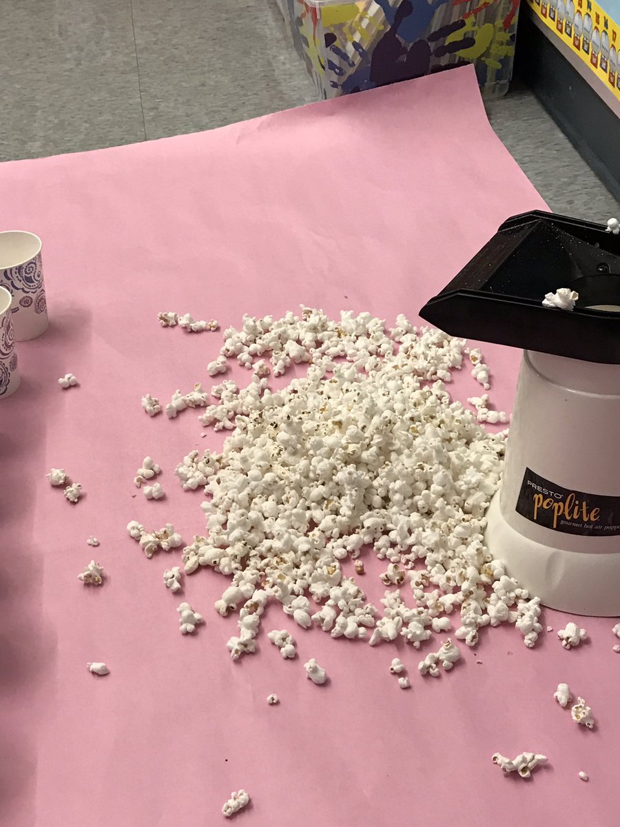 Poohspals's tweet photo. The kids loved watching popcorn pop as a culminating "Five Senses" activity!  #popcornsmellssogood @rcsdstoneridge https://t.co/jHqDTxFcgf