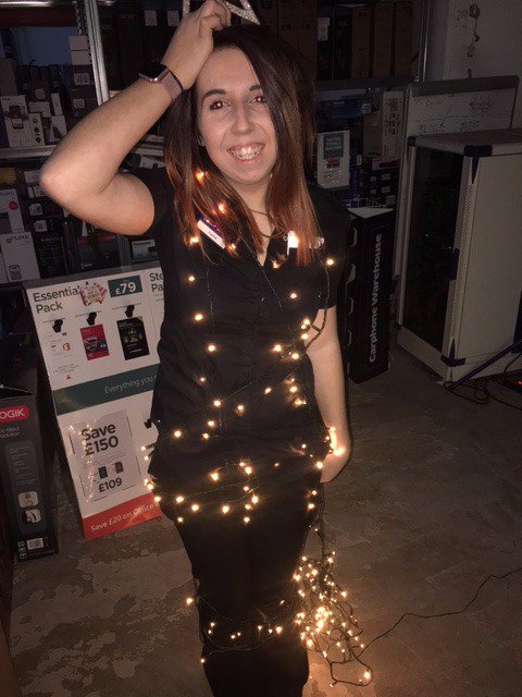 DC_ClubGold's tweet photo. Selfie Set 268: Natasha from Torquay with @DCSebJ, MD Alan, a golden product and Christmas themed #clubgold https://t.co/Ub9ANEKqZu