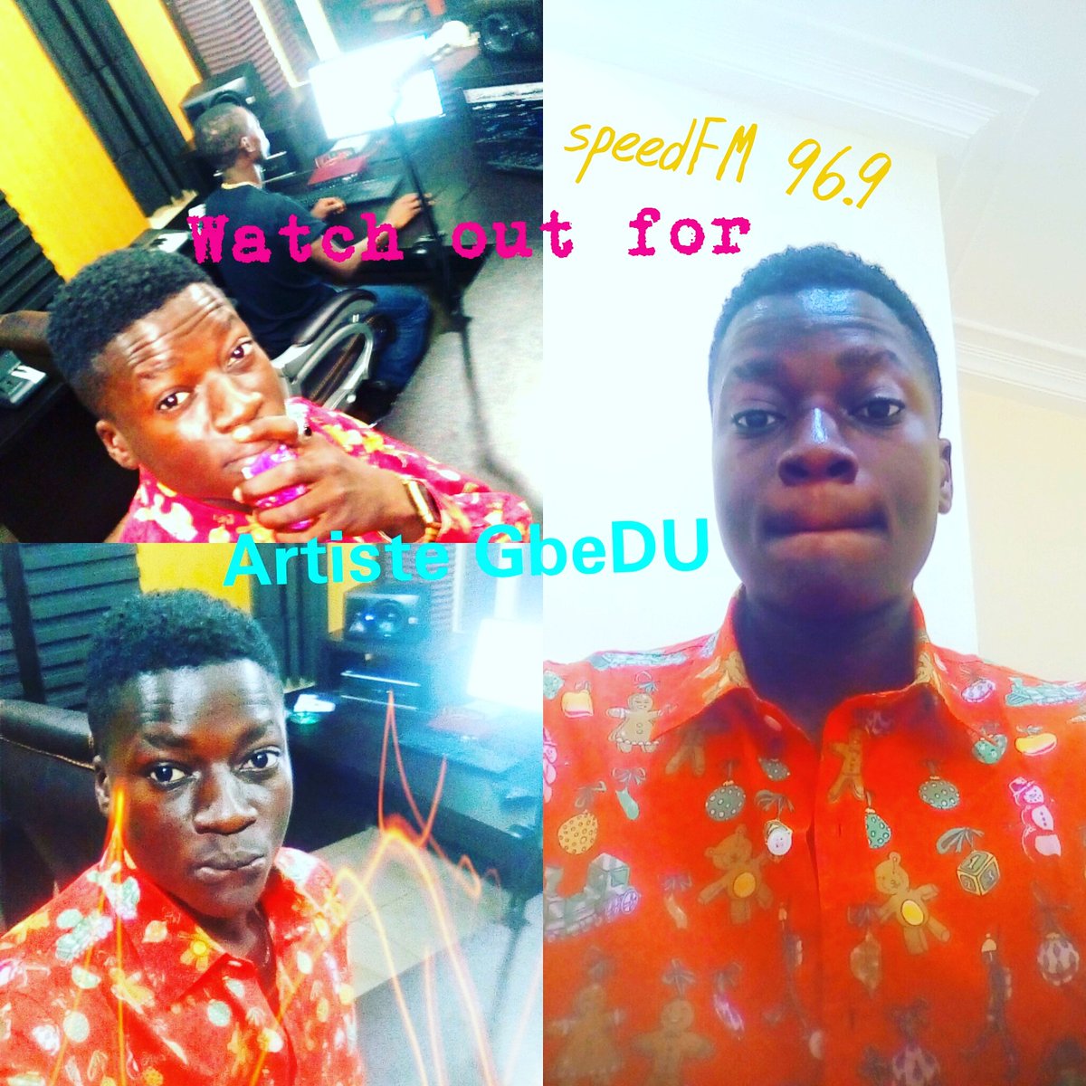 AsapBgg's tweet photo. At Speedfm Benin #oneLove!! https://t.co/YgQ0mC9LaE