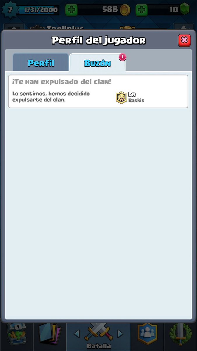 trollplus22's tweet photo. @ElBaskCraft Oye Bask me saco del clan un tal bro sin explicación y soy activo y ahora no puedo volver a entrar solo me amenazó y me saco.😐😥 https://t.co/gaKNruvc8q