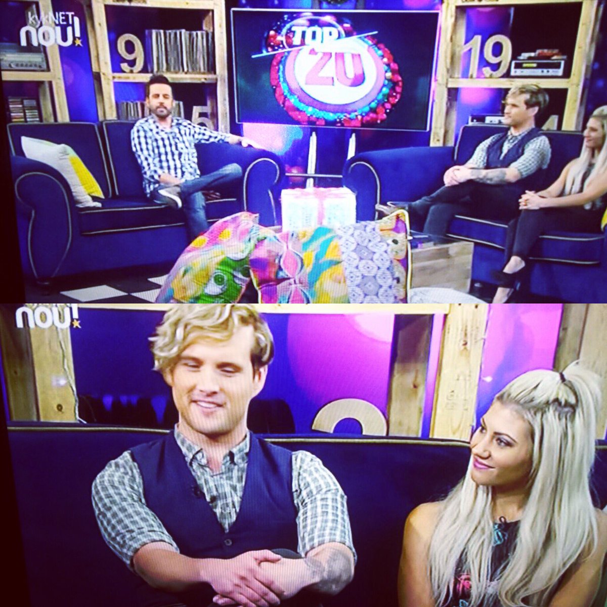 LennieMuller's tweet photo. Dankie @kykNETtv @kykNETNou dat ek kon deel wees van jul 2016 se #Top20 Wie kyk vanaand die heruitsending? Ek &amp; @charlizeberg #onset #kykNET https://t.co/dvsHo5V2pp