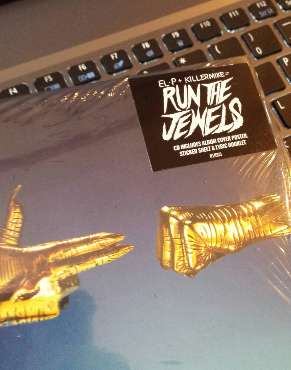 dru2game's tweet photo. @KillerMike @therealelp Getting a prompt delivery to your house, the day the physical copy drops = PRICELESS! #RTJ3 #HeyKids #GotLyrics #Lit https://t.co/zN5HZQaeMl