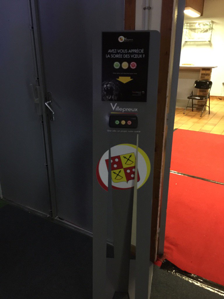 JmMansuy's tweet photo. Premier deploiement de nos bornes de mesure de la satisfaction au sein d'un collectivité. #smileybox. #feedbacknow https://t.co/kBiZl2DZyV