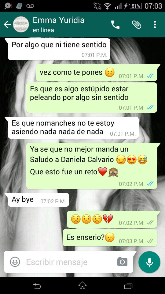 PequeDeniz's tweet photo. @DaaN_free ahí está si se enojó conmigo😂😭💔 https://t.co/lu8PnA6Uy6