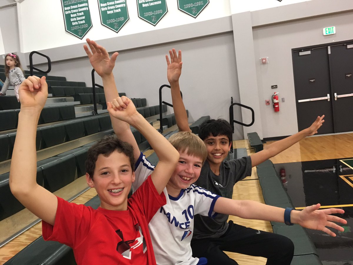 DurhamAcademy's tweet photo. Preschool/Lower School Night at the #CavDome is off to a spirited start w/ lots of enthusiasm from the Middle School, too #DAspirit #GoCavs https://t.co/GAolobKV0a