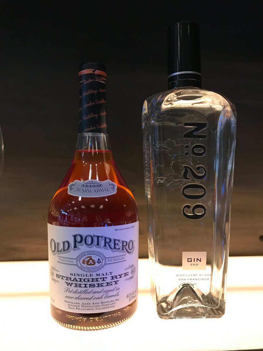 Just added to our local selection <a href="/Distillery209/">Distillery No. 209</a> #gin and @AnchorSpirits Old Potrero #whiskey