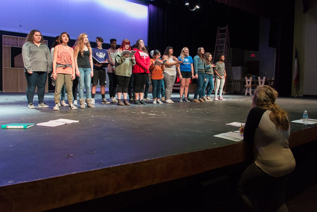 CowtownImages's tweet photo. @CrowleyTheatre rehearsing Back to the 80s.  Sounded great! https://t.co/bdopa6w4b5