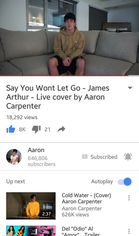 mendxsobrien's tweet photo. @AaronCarpenter @YouTube 
#AaronsNewVideo❤ Ready!✨ https://t.co/e0WbmD8NV8