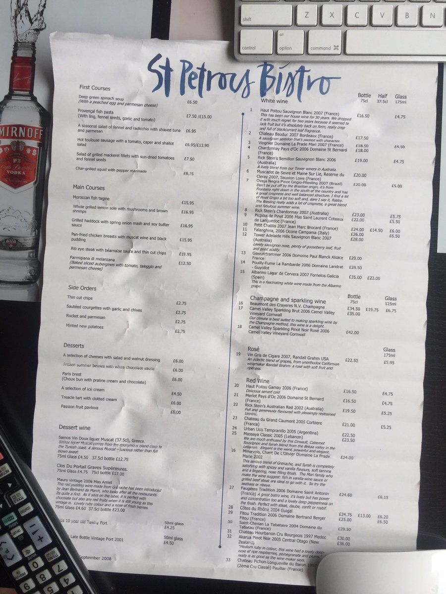 bacoon's tweet photo. Food! @JessDavis1308 @Rick_Stein #september2008 #stpetrocsbistro #haddock https://t.co/TiW0tbryg8