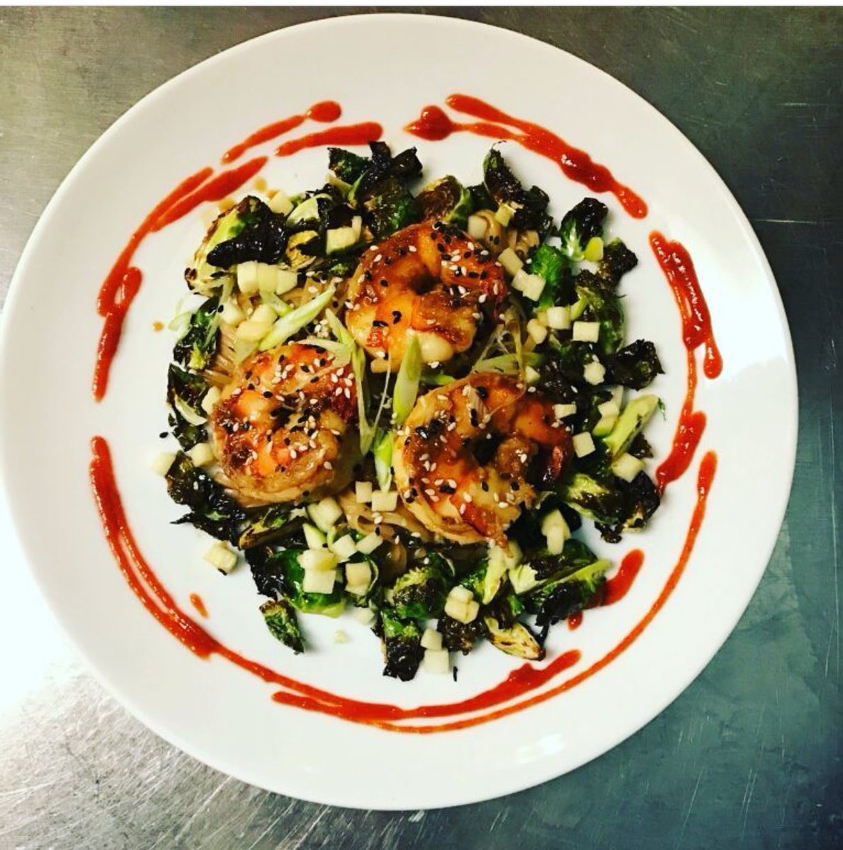 PrimalCutNYC's tweet photo. jumbo shrimp and sweet rice ?! Yes please!!! #primalcut #steakhouse https://t.co/V2EzePnqNy