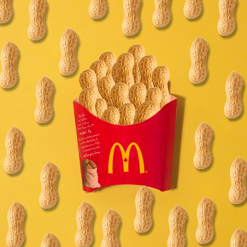 thauvette's tweet photo. En janvier @McD_Canada introduit le 1er de plusieurs produits qui contiendront des #arachides🥜 ou des #noix non emballés comme ingrédient. https://t.co/PnxglaciT5