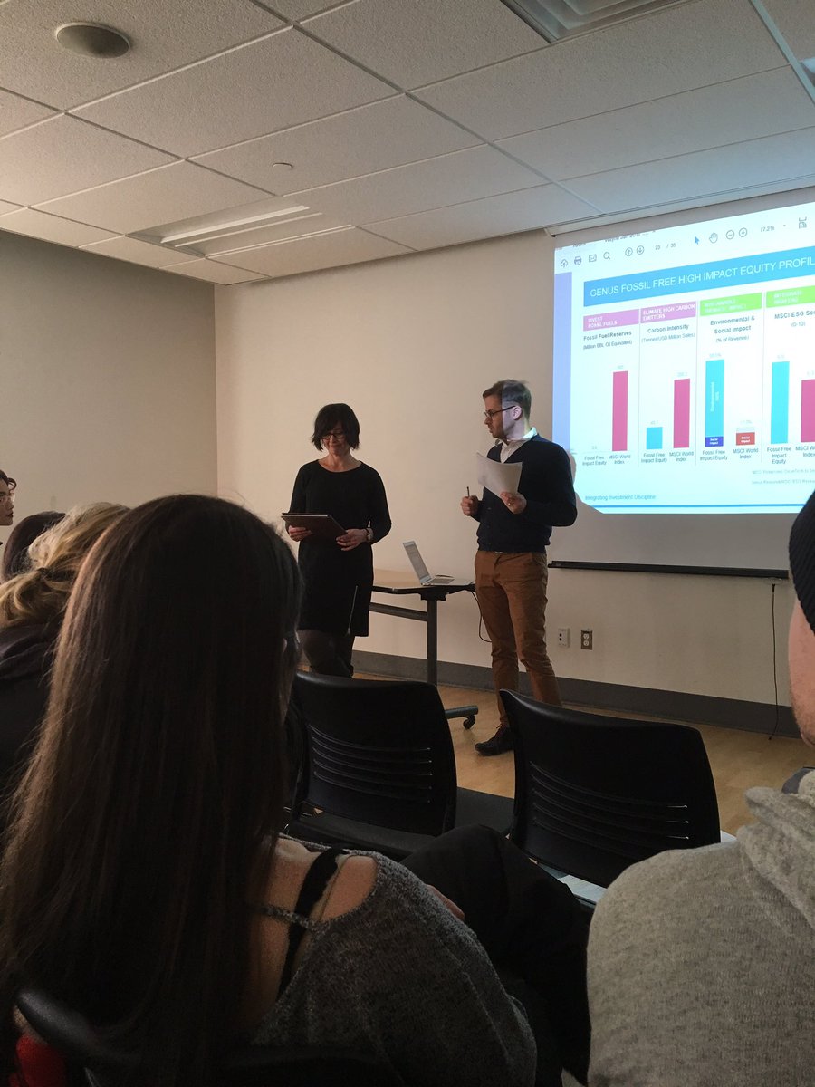 UWFacultyDivest's tweet photo. Bruno Cornellier and Jan de Fehr from UW Faculty4Divestment present rsrch about university divestment campaigns across Canada https://t.co/WPhdUnrV9b