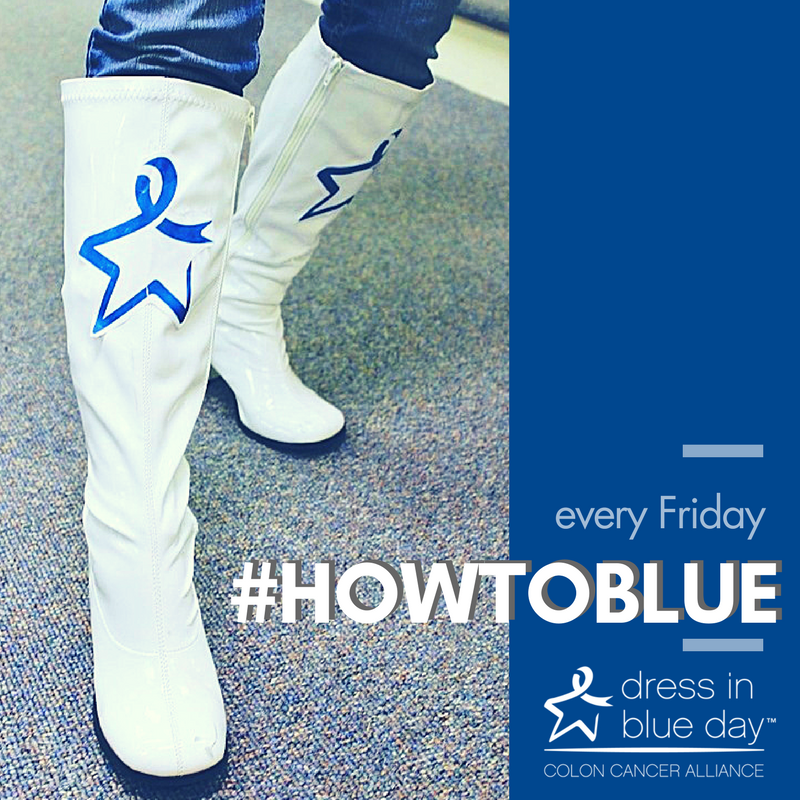 CCAlliance's tweet photo. #HowToBlue, coming every Friday as we countdown to #ColonCancerMonth and #DressinBlueDay! Get ahead and get blued at https://t.co/VrMT0RTy57 https://t.co/SIQktp7b0Y