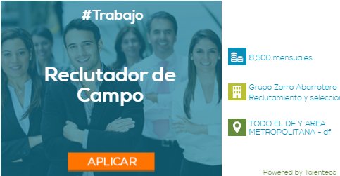 Zorro_RH's tweet photo. Corre la voz, vacante: #trabajo: Reclutador de Campo. df. Aplica en https://t.co/1JBVPaLEqz https://t.co/hAxgZiyXDH
