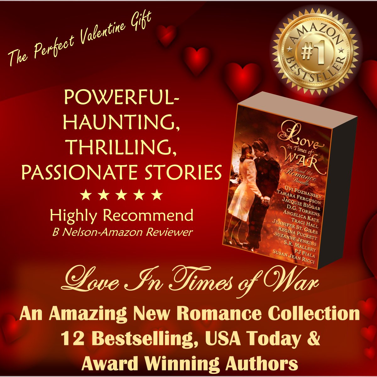 Tammysdragonfly's tweet photo. 💝🎁💝🎁💝🎁💝
Need A Gift For
🎁YOUR VALENTINE?
#ROMANCE #BOXSET
💝LOVE IN TIMES OF WAR
AN AMAZING BOXED SET
#LuvnWar
https://t.co/IAvlsvNhtT https://t.co/214EsqkoFk