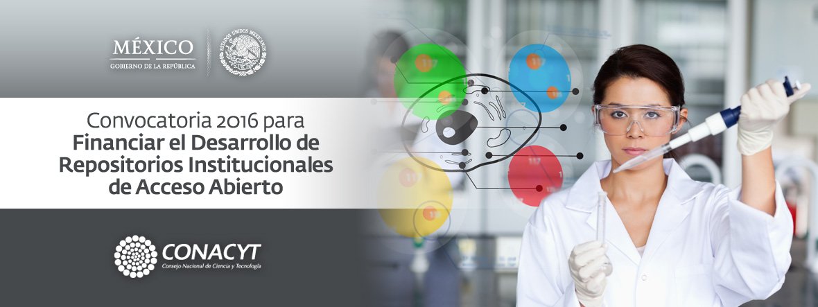 Secihti_Mx's tweet photo. #Convocatoria 2016 para financiar el desarrollo de #repositorios institucionales de acceso abierto. https://t.co/sp7PMTABVH https://t.co/wn3lfPvSX8