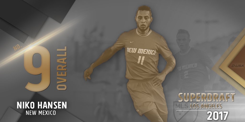 #DRAFTED 💫

Congratulations to @LoboMensSoccer for being taken No. 9️⃣ Overall by @ColumbusCrewSC in the 2017 <a href="/MLS/">Major League Soccer</a> #SUPERDRAFT!