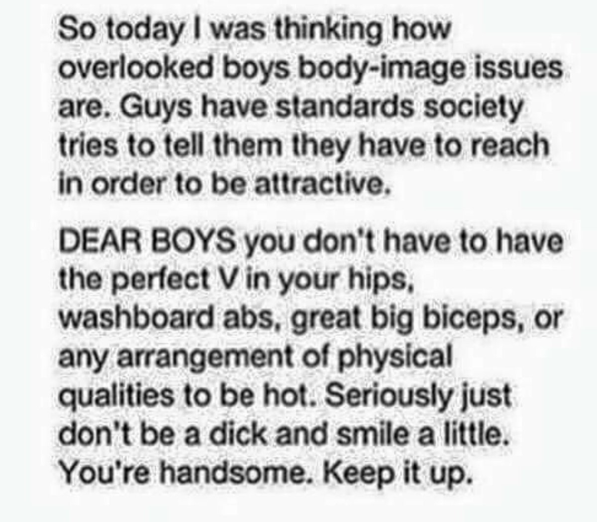 AnEndToSuicide's tweet photo. Dear boys. https://t.co/atlryY5fHx