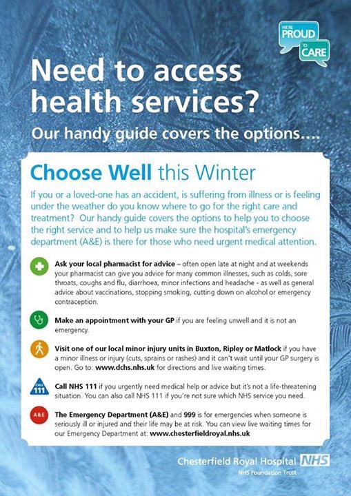 royalhospital's tweet photo. Stepping into A&amp;E costs #NHS £124 - a call to @NHS111 £16. Is it really a serious or life-threatening emergency? #ChooseWell @lynngandrews https://t.co/FrABFHHEHO