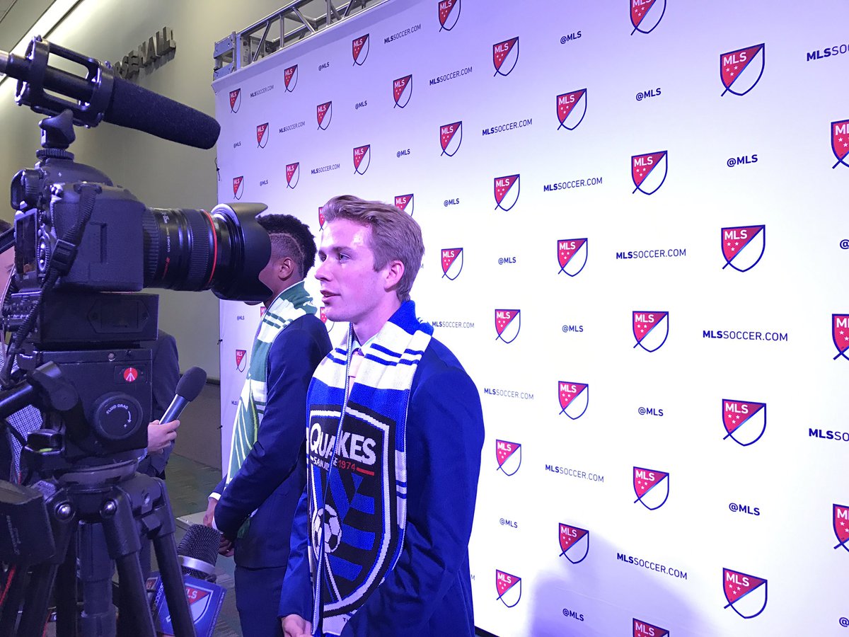 A taste of the pro life. 📸🎥🎙   #Quakes74 | #SuperDraft https://t.co/yQQ26CIqGK