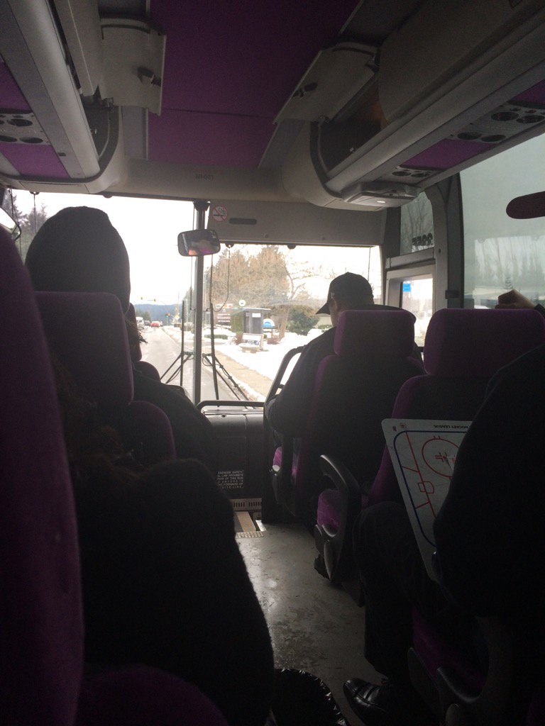 CR_STORM's tweet photo. The CR_STORM are on the road heading to @ppanthersvijhl for a 7:30 puck drop. #BarneyBus https://t.co/St4h0Auge2