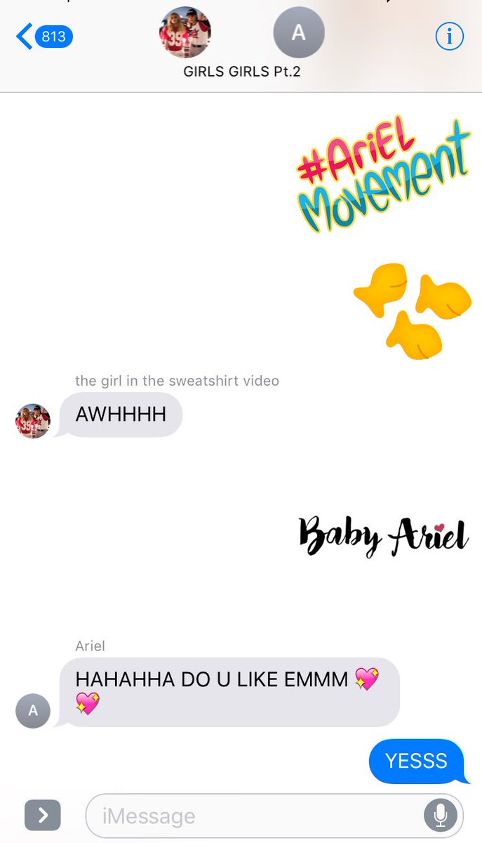 JJJordynjones's tweet photo. new obsession 💕😩 #arielmoji @BabyAriel https://t.co/KCmcwuF7sL
