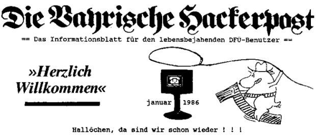 [Neues Exponat] bit.ly/2jsIXFW  #BayrischeHackerPost AUSGABE » 7 « von 1986 // #VintageComputing #RetroComputing