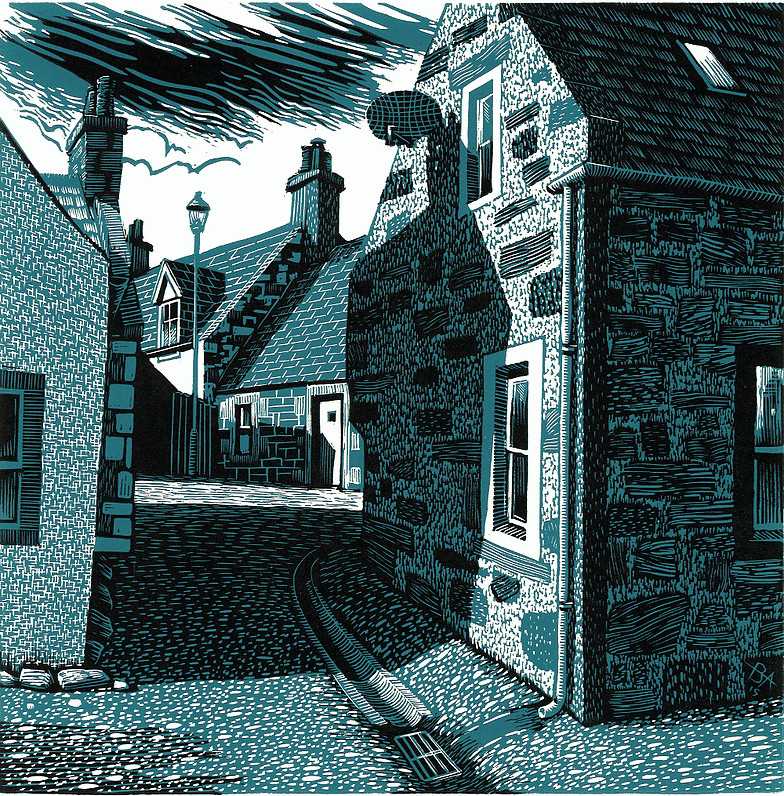 VizWorld's tweet photo. A linocut print by Scottish artist Bryan Angus. #art #linocut #prints https://t.co/Bm5zAs6QBa by #TechnoFails