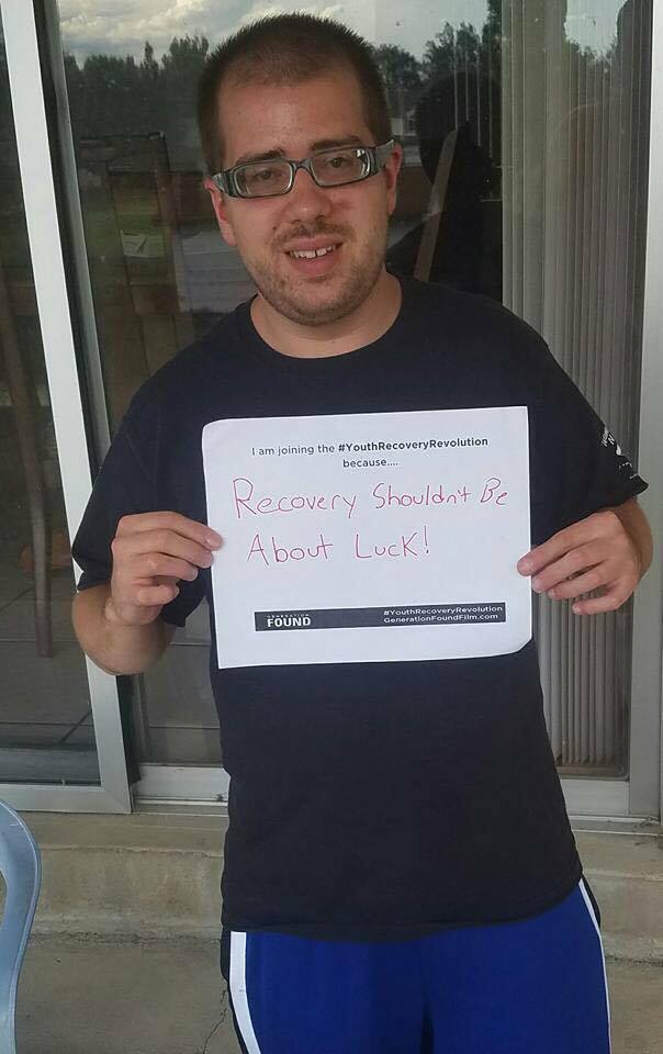 genfoundfilm's tweet photo. "I am joining the #YouthRecoveryRevolution because #recovery shouldn't be about luck!" #GenerationFoundFilm #HelpJustOne https://t.co/LDmKubq4Lg