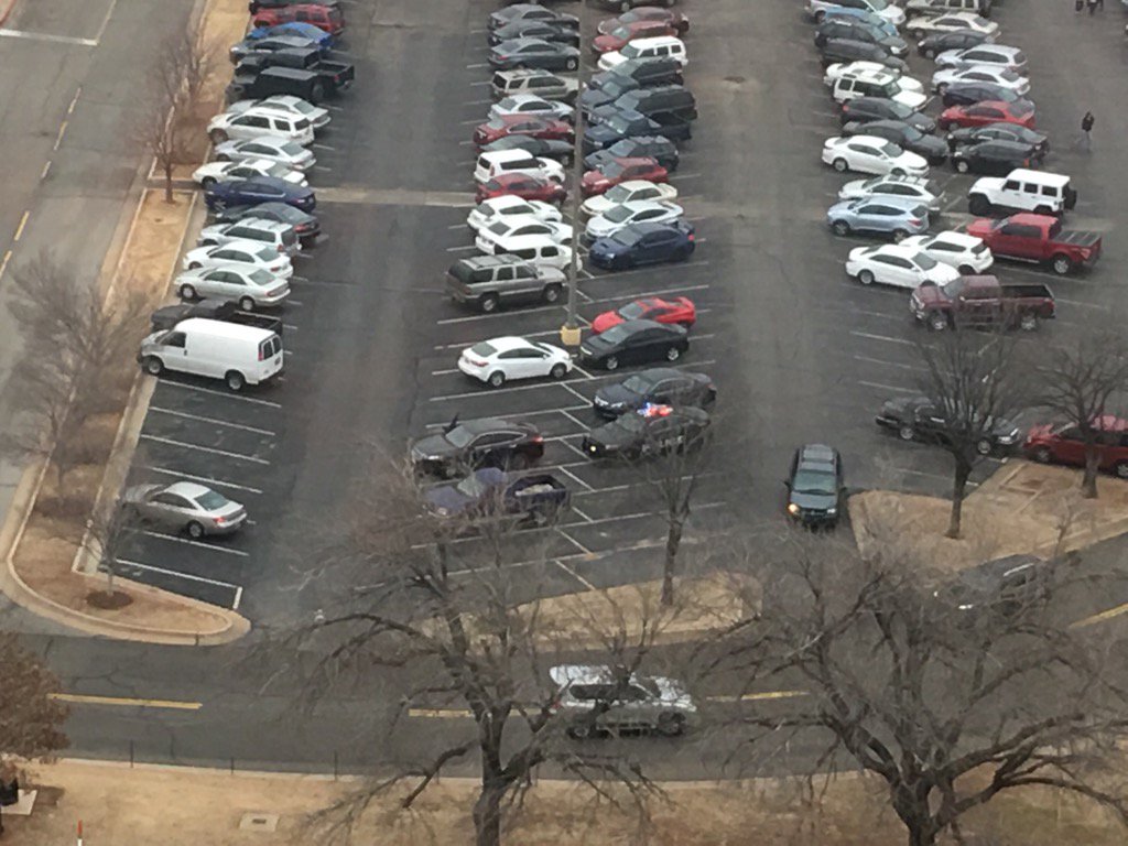 connycarson's tweet image. South side Penn Square Mall looks like suspects in custody