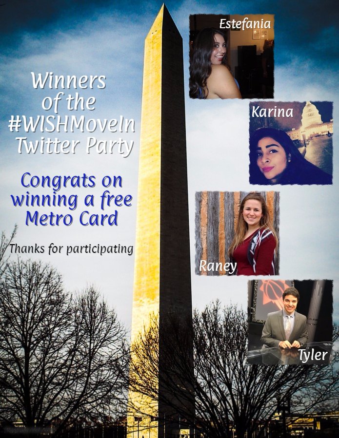 WISHHousing's tweet photo. Congrats to our #WISHMoveIn Twitter Party winners! @kpmcosplay  @goatdiva14  @TylerFingert  @Estefania100396 https://t.co/eNuNjTOBqg
