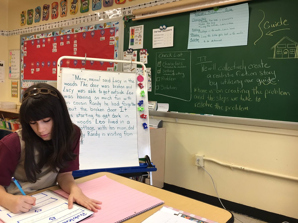 Creating realistic fiction problems step by step... <a href="/PS76Q/">PS76Q William Hallet</a> #ProudELLs