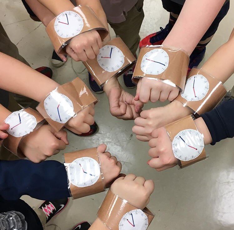 molly_rommel's tweet photo. Telling time by reading each other's watches ⌚️ https://t.co/HYeN9wYT6x