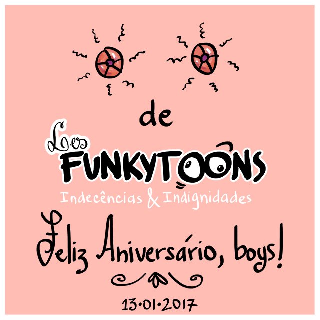 NeronePrandi's tweet photo. Segundo aniversário dos LesFunkytoons!
Quem diria? :-D #neroneprandi #lesfunkytoons #humor #gay #cartoon #fastdrip https://t.co/CmNLO39CK6