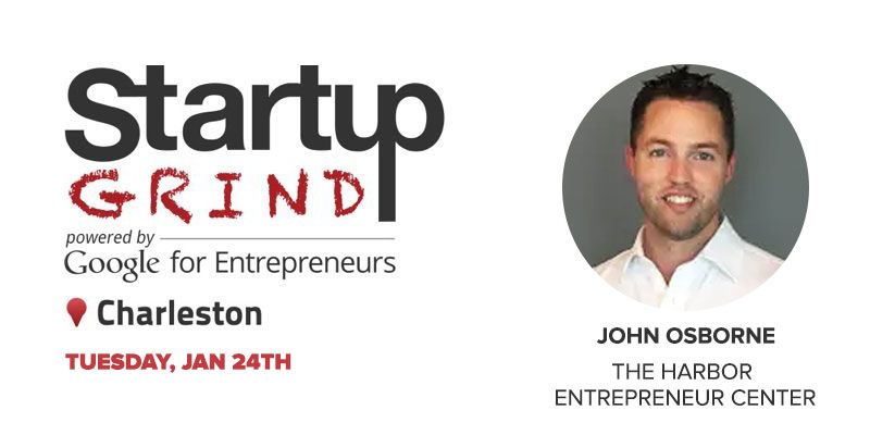 StartupGrindCHS's tweet photo. Don't miss this months #StartupGrind with @johnocharleston of @harborec &amp; @chasangels. RSVP  https://t.co/UwvvivkJ0L https://t.co/LWK9XddU1H